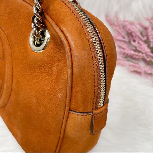 Gucci Nubuck Soho Chain Shoulder Bag - Picture 5 of 15